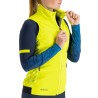 женская разминочная безрукавка Sportful Squadra W vest лимонно-жёлтая